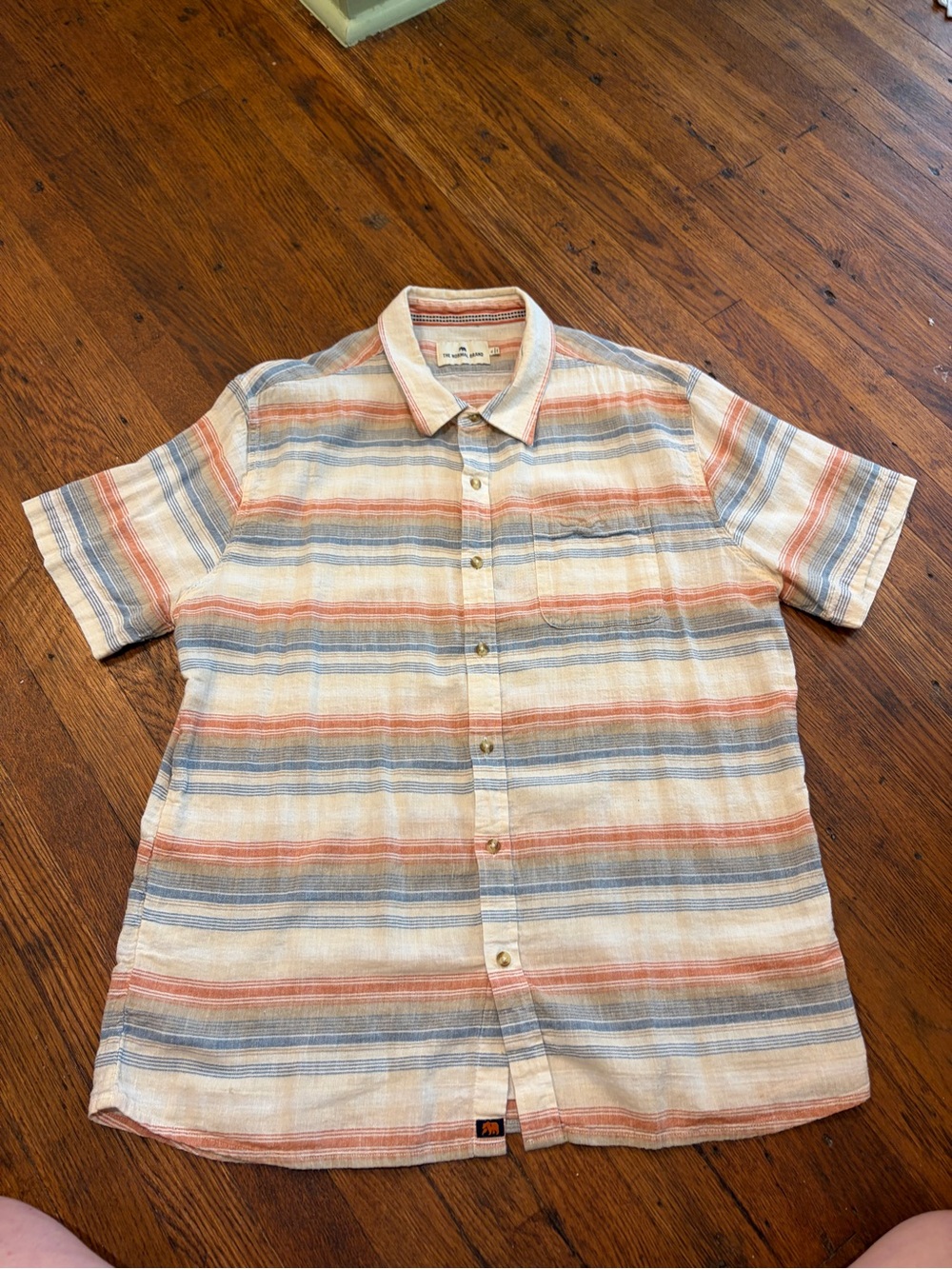 The Normal Brand Short-Sleeve Button-Down — cotton blend